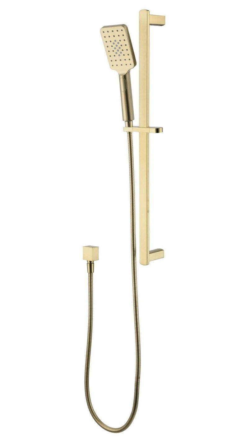 Modern National Kiama Shower On Rail - Brushed Bronze