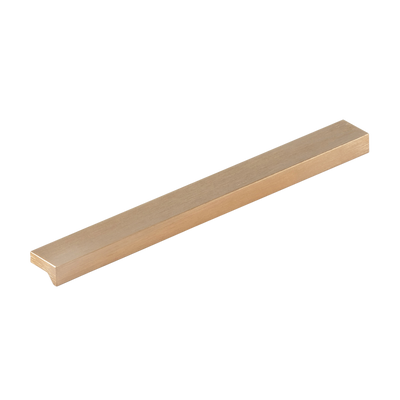 Momo Angle Pull Handle 128mm in Brushed Dark Brass