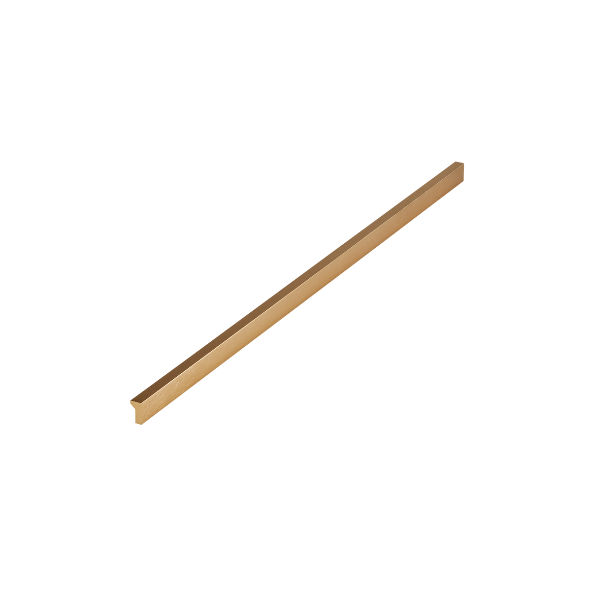 Momo Angle Pull Handle 480mm in Brushed Dark Brass