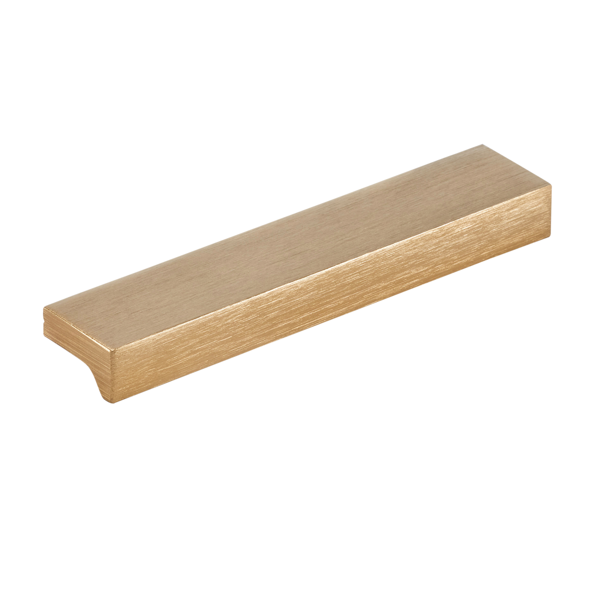 Momo Angle Pull Handle 64mm in Brushed Dark Brass