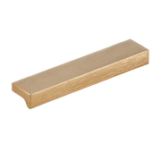 Momo Angle Pull Handle 64mm in Brushed Dark Brass
