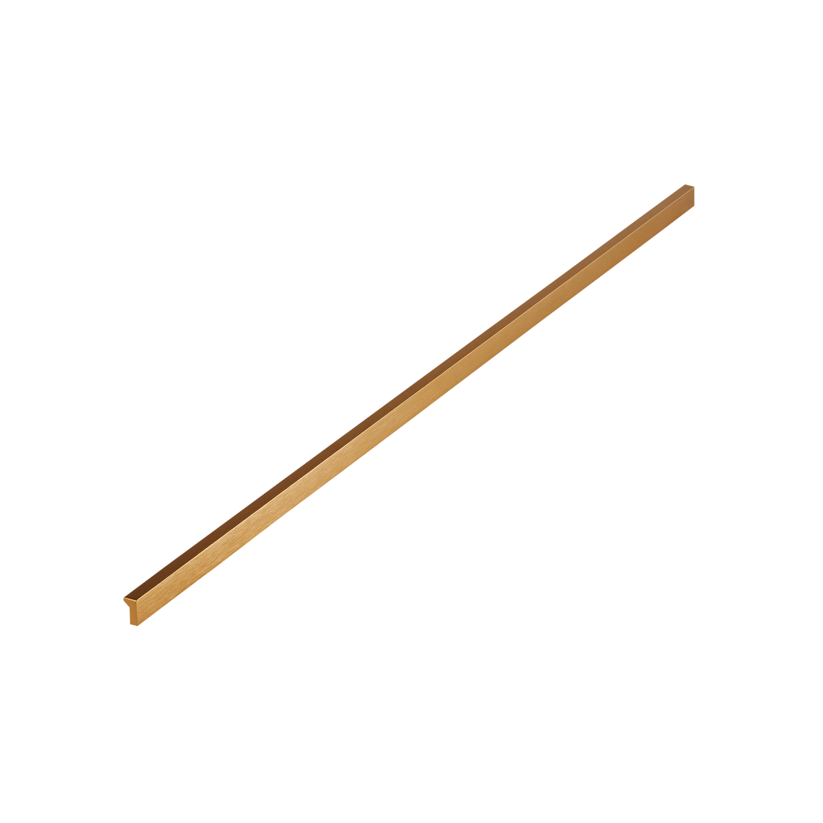 Momo Angle Pull Handle 640mm in Brushed Dark Brass
