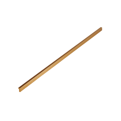 Momo Angle Pull Handle 640mm in Brushed Dark Brass