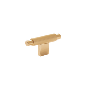 Momo Arpa T Knob 70mm in Brushed Dark Brass