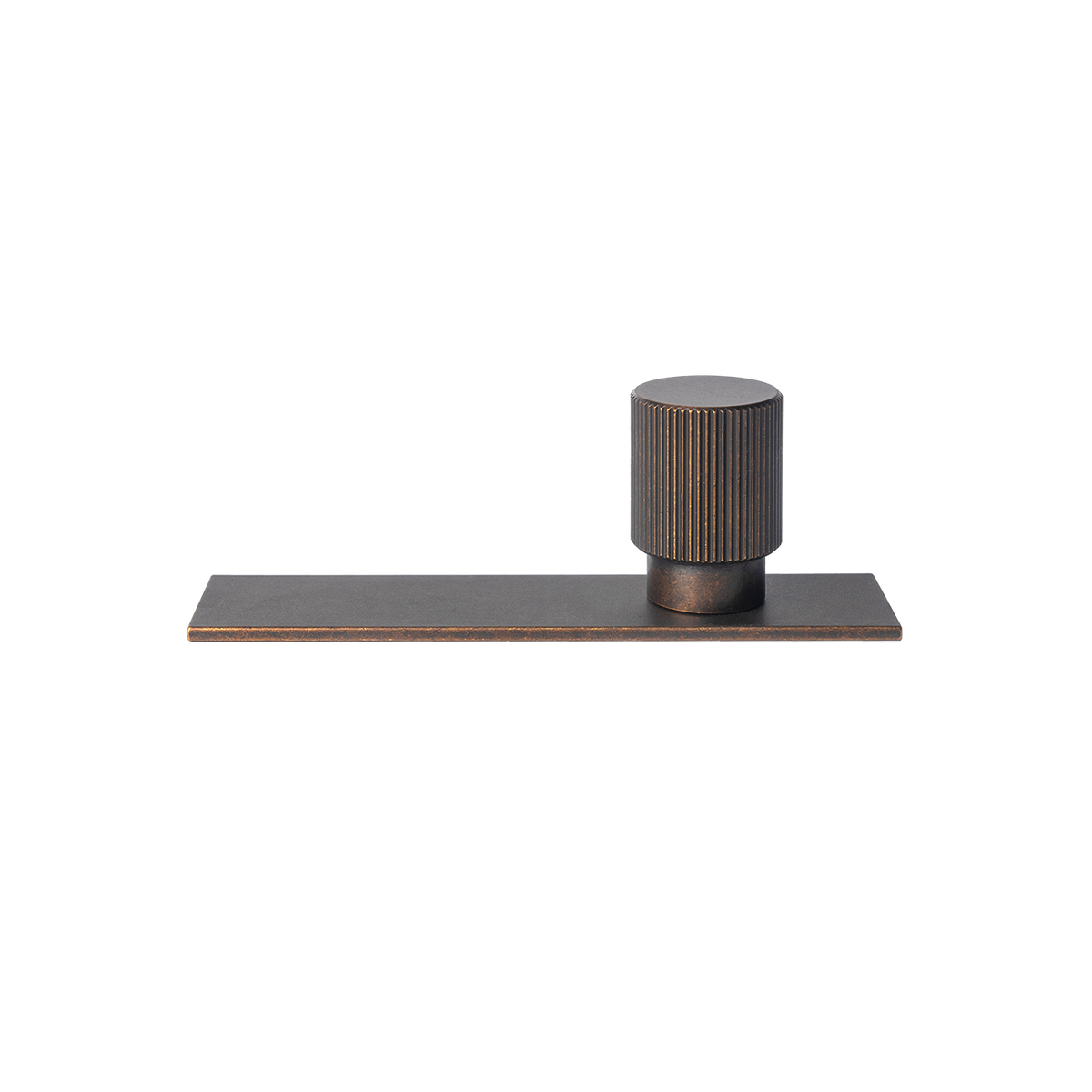 Momo Arpa Round Knob and Backplate 22mm in Antique Brass - view 2
