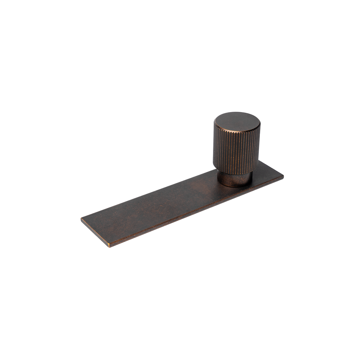 Momo Arpa Round Knob and Backplate 22mm in Antique Brass