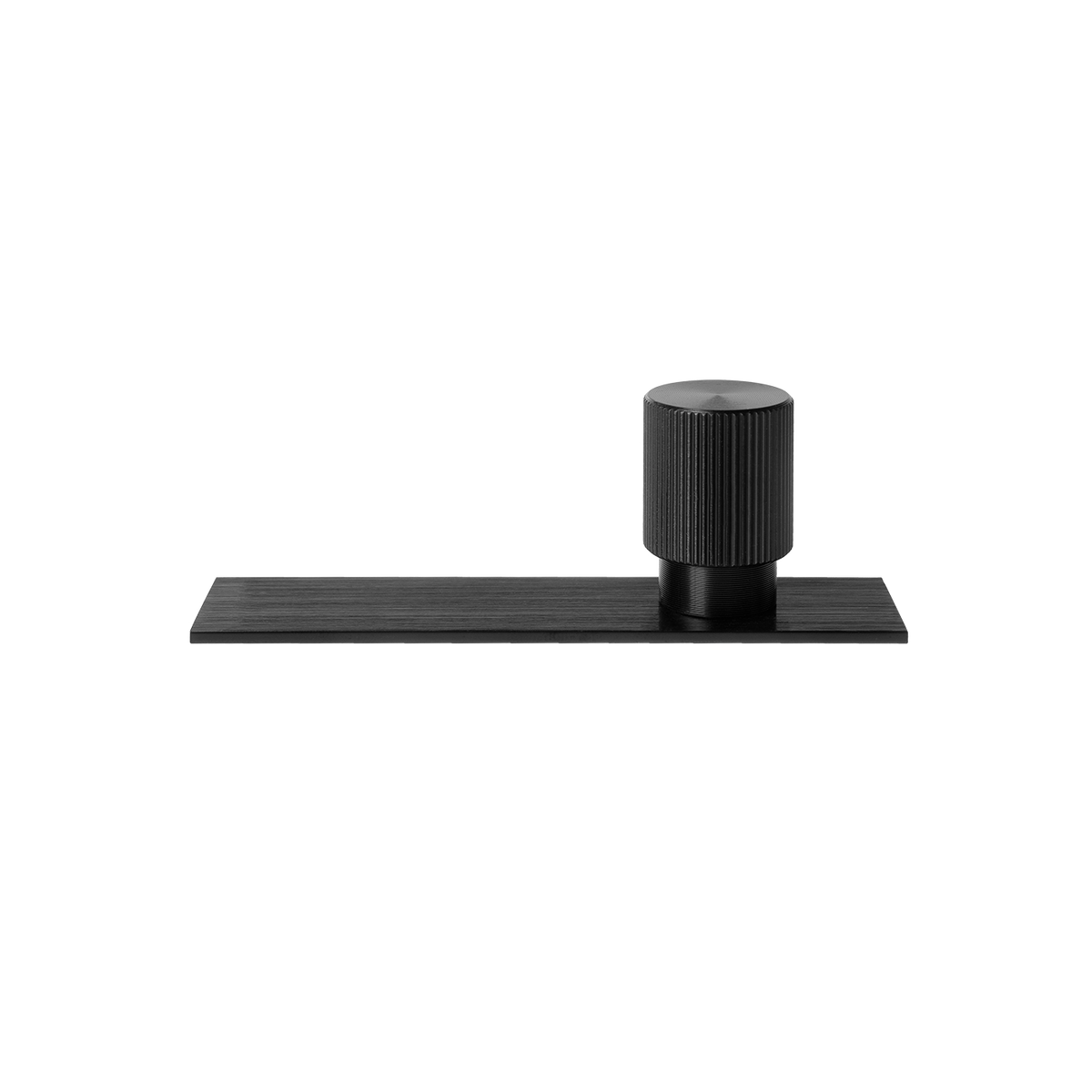 Momo Arpa Round Knob and Backplate 22mm in Brushed Black - view 2