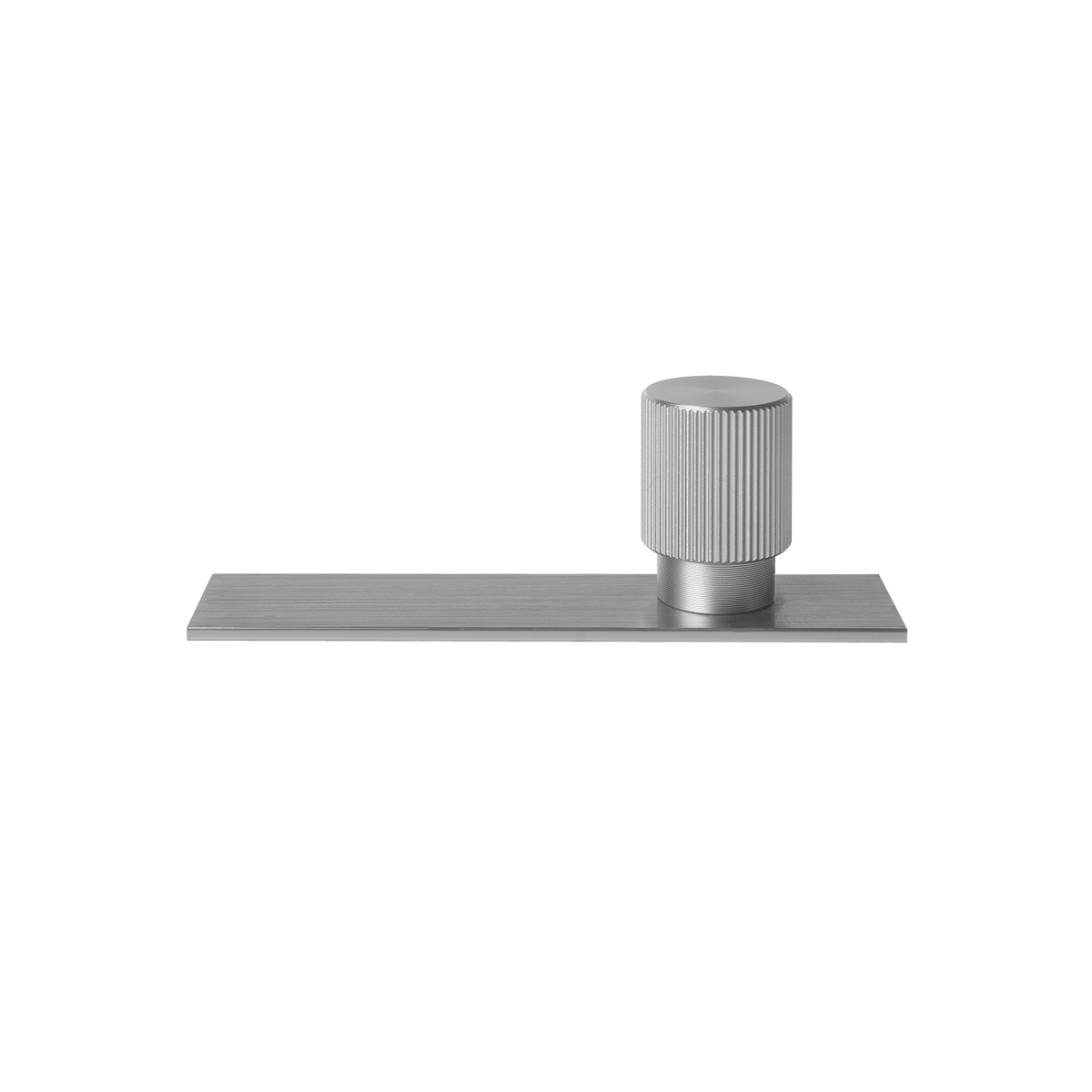 Momo Arpa Round Knob and Backplate 22mm in Dull Brushed Nickel - view 2