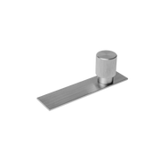 Momo Arpa Round Knob and Backplate 22mm in Dull Brushed Nickel