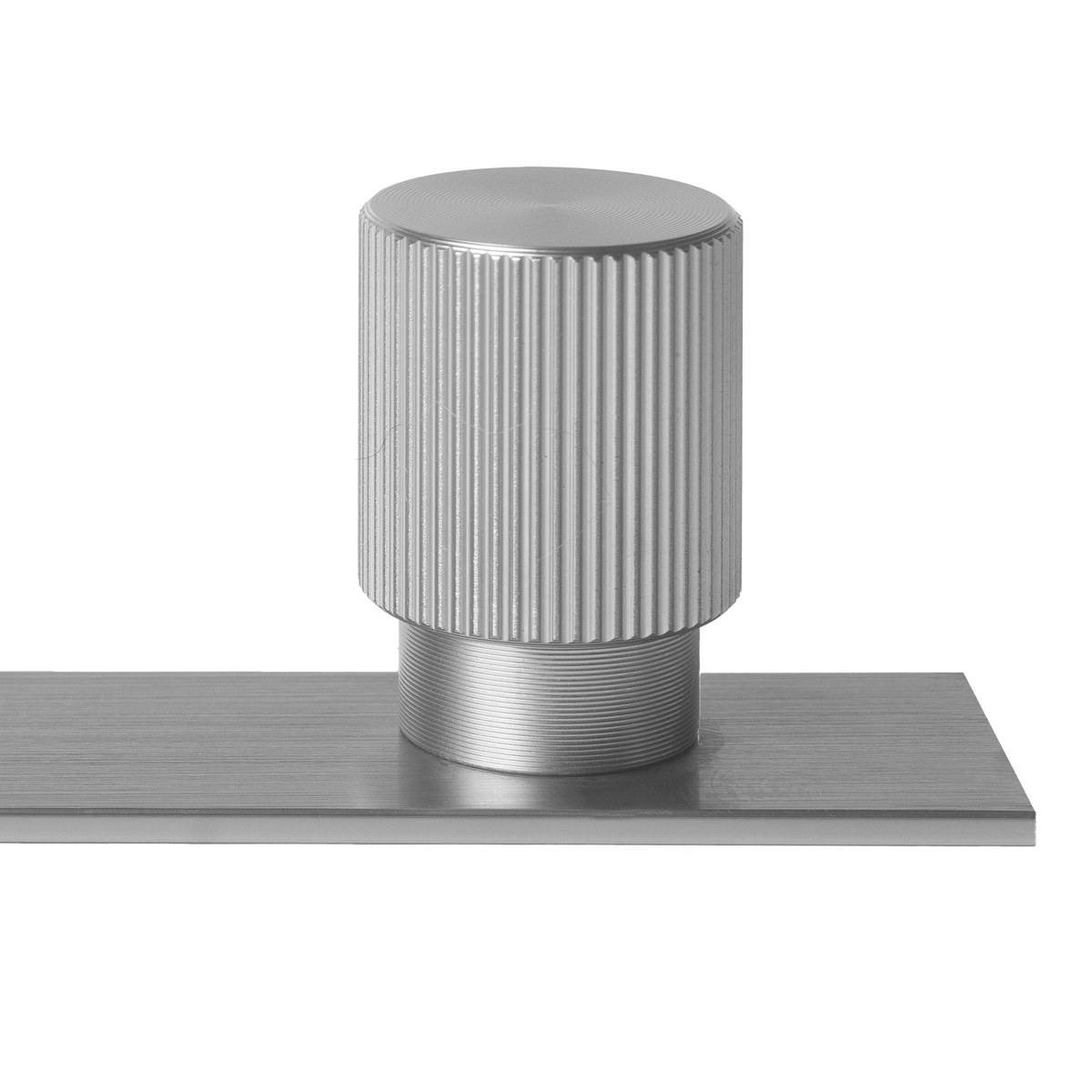 Momo Arpa Round Knob and Backplate 22mm in Dull Brushed Nickel - view 3