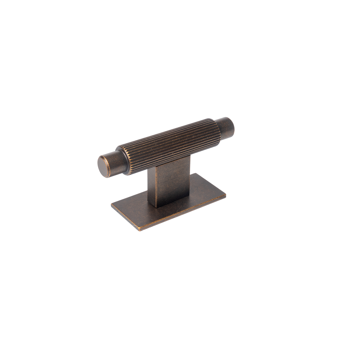 Momo Arpa T Knob and Backplate 70mm in Antique Brass