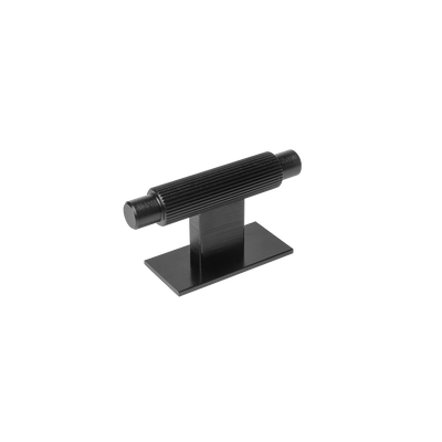 Momo Arpa T Knob and Backplate 70mm in Brushed Black