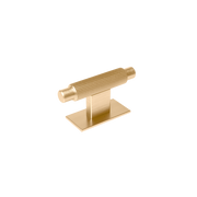 Momo Arpa T Knob and Backplate 70mm in Brushed Dark Brass