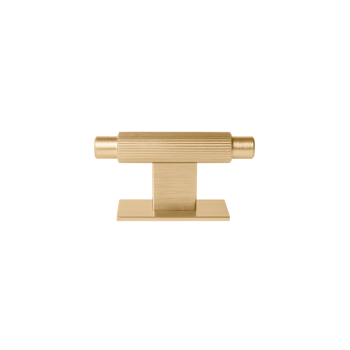 Momo Arpa T Knob and Backplate 70mm in Brushed Dark Brass - view 2