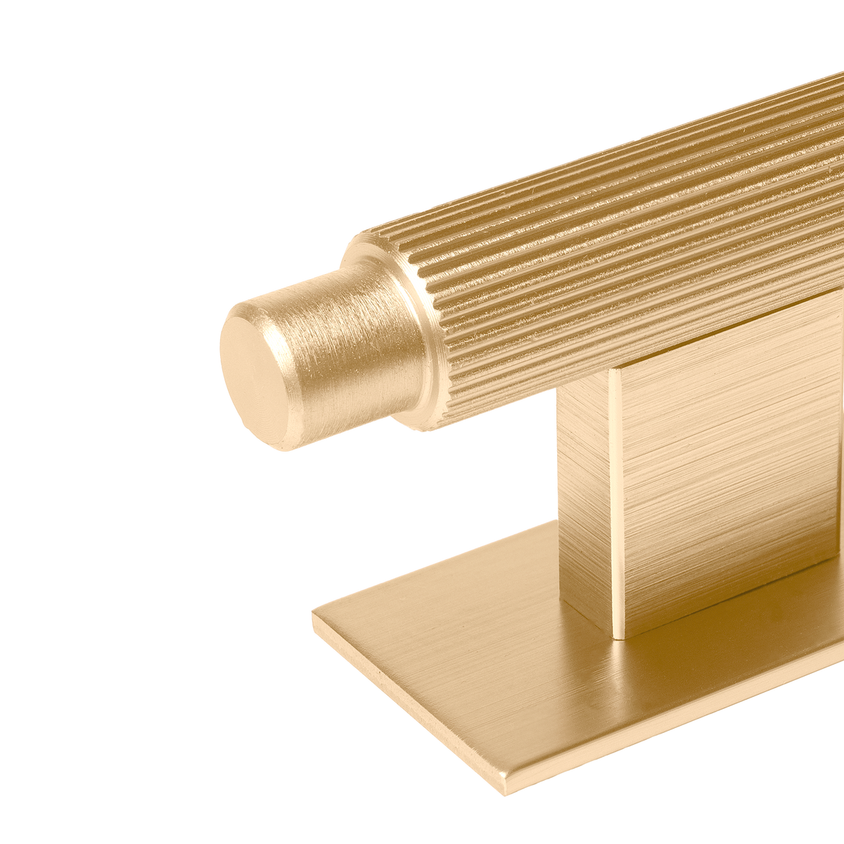 Momo Arpa T Knob and Backplate 70mm in Brushed Dark Brass - view 3