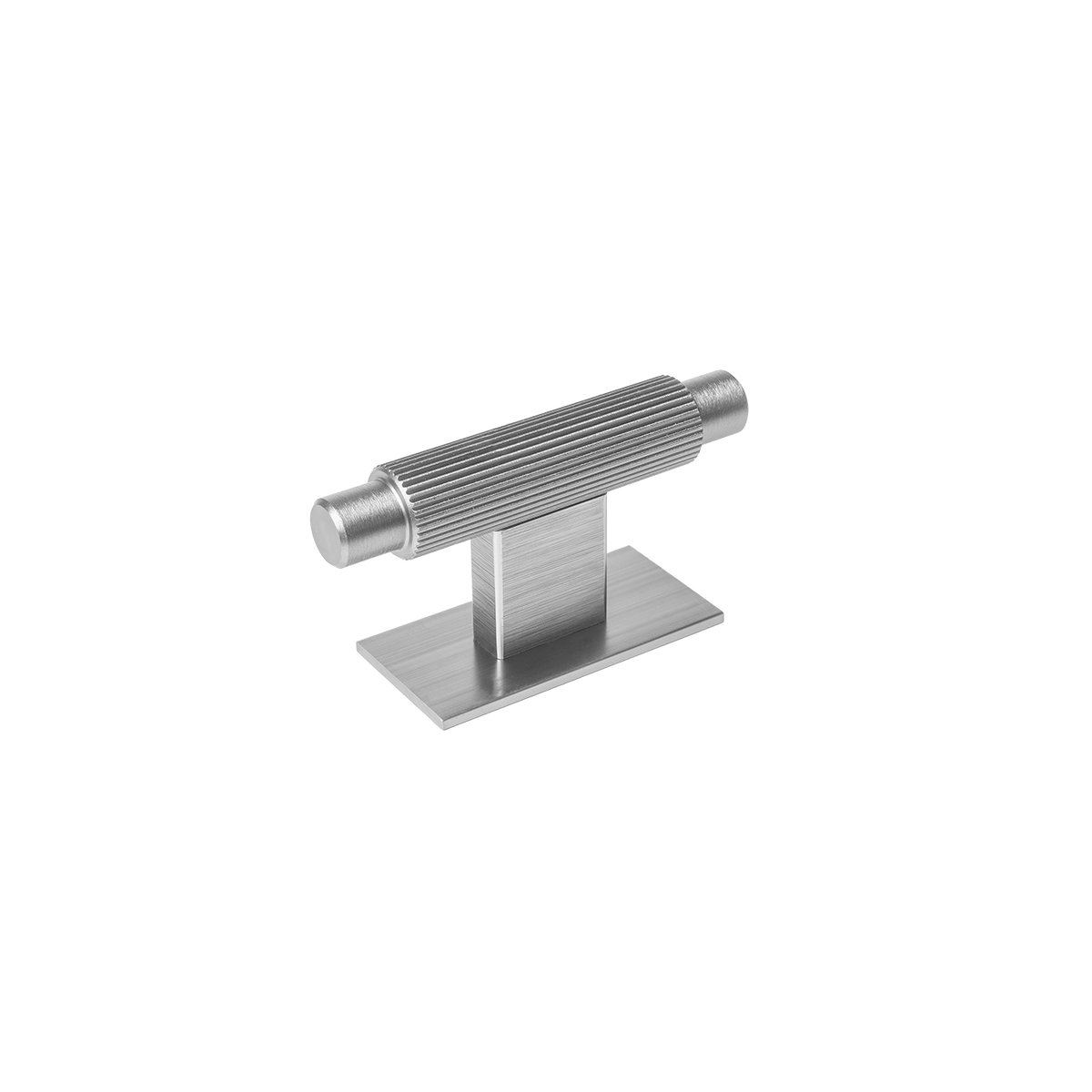 Momo Arpa T Knob and Backplate 70mm in Dull Brushed Nickel