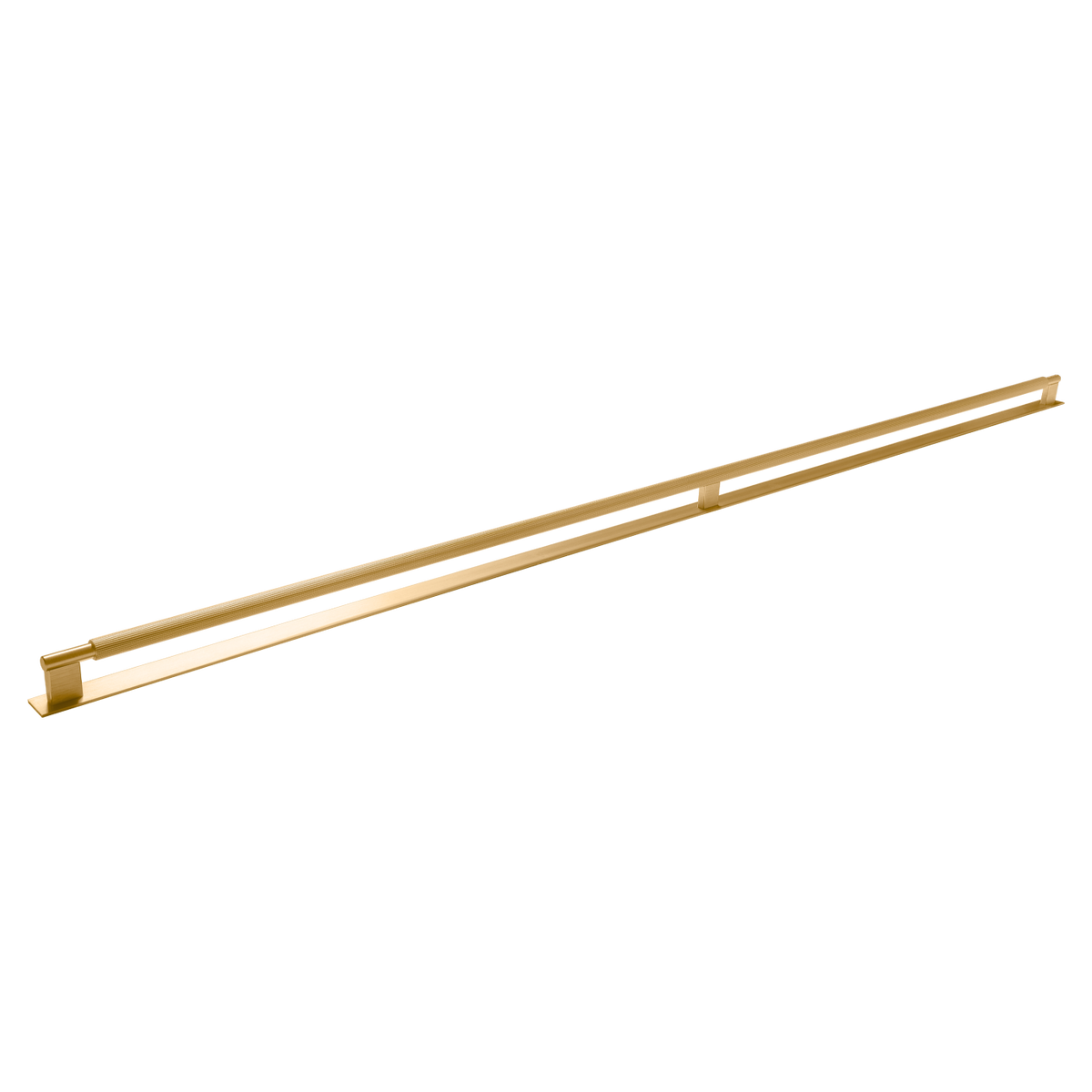 Momo Arpa D Handle and Backplate 1178mm in Brushed Dark Brass