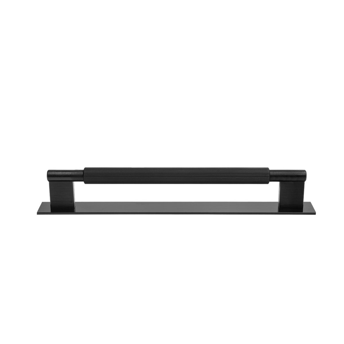 Momo Arpa D Handle and Backplate 192mm in Brushed Black - view 2