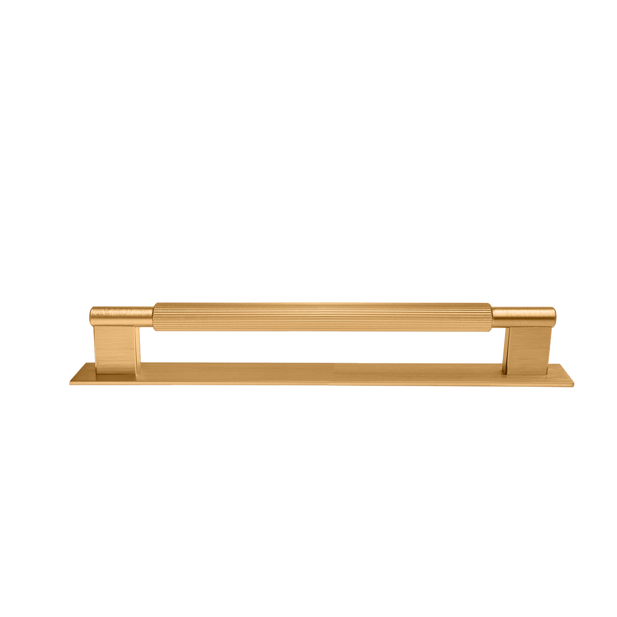 Momo Arpa D Handle and Backplate 192mm in Brushed Dark Brass - view 2