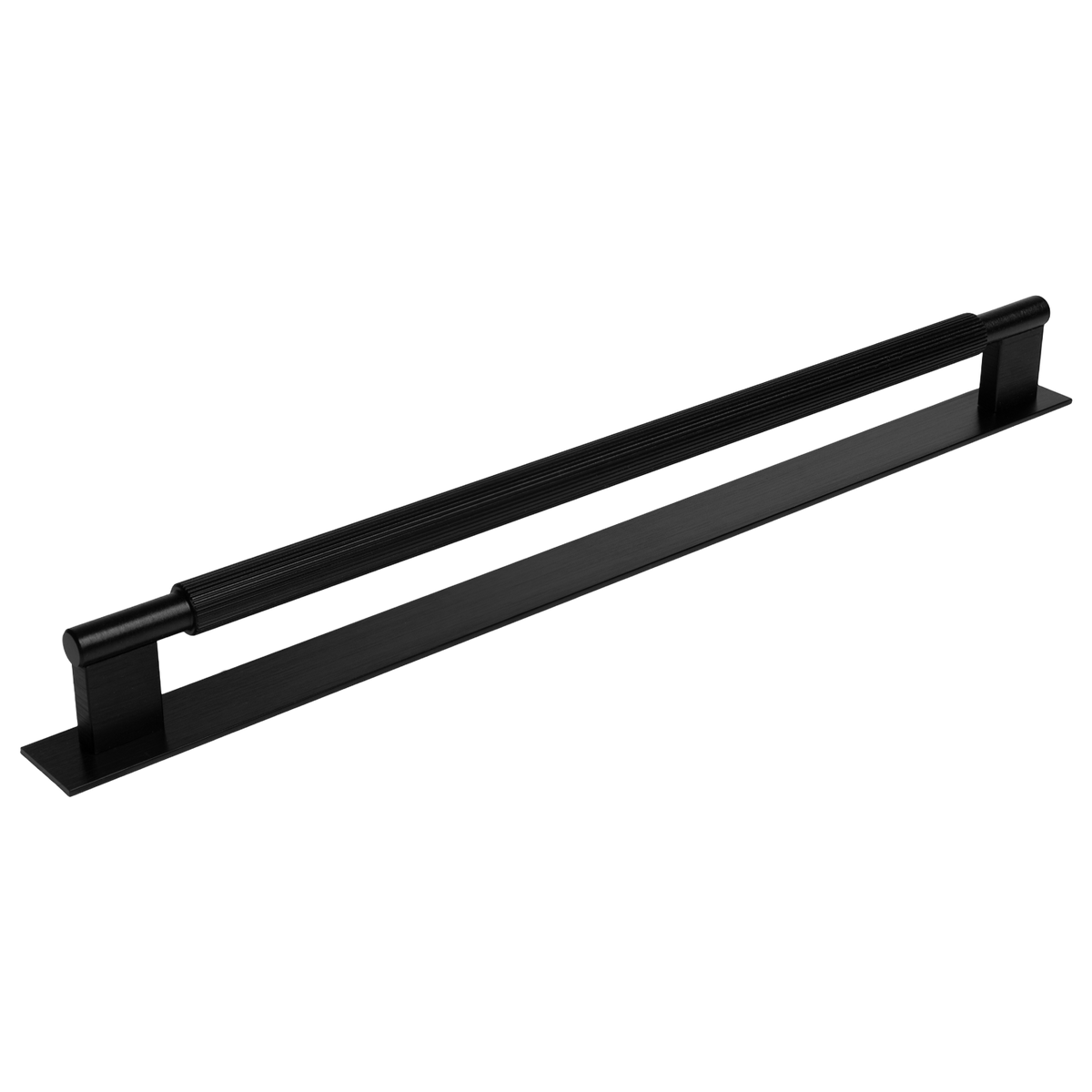 Momo Arpa D Handle and Backplate 320mm in Brushed Black