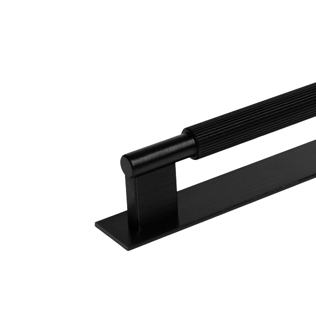 Momo Arpa D Handle and Backplate 1178mm in Brushed Black - view 2
