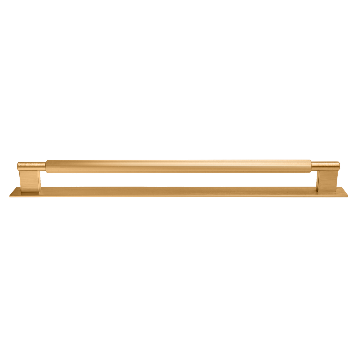 Momo Arpa D Handle and Backplate 320mm in Brushed Dark Brass - view 2