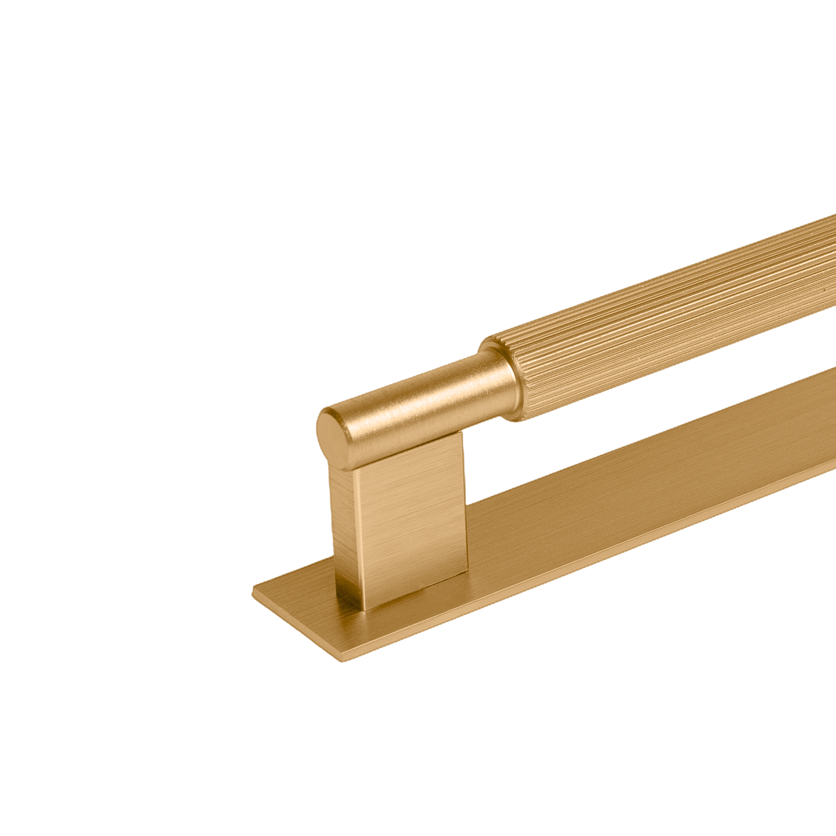 Momo Arpa D Handle and Backplate 1178mm in Brushed Dark Brass - view 2