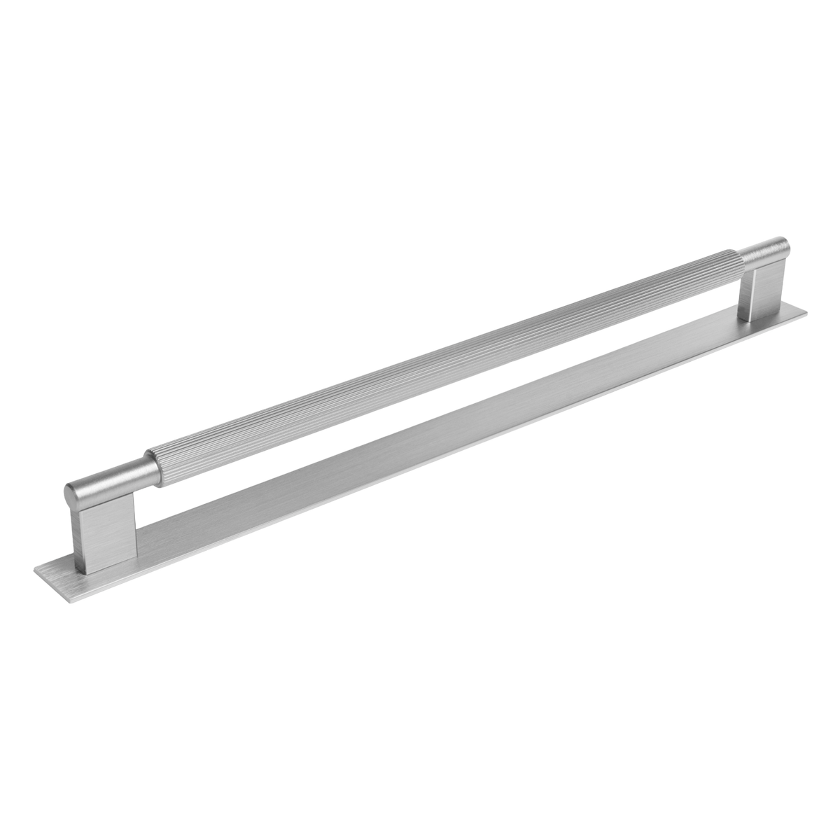 Momo Arpa D Handle and Backplate 320mm in Dull Brushed Nickel