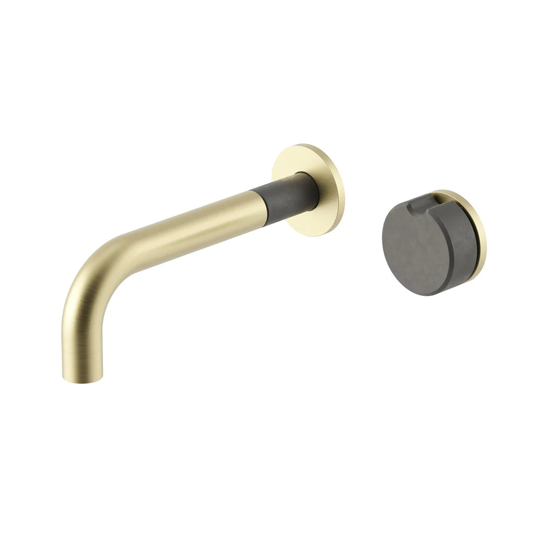 Meir X Nood Co Alchemy Series Progressive Wall Mixer Set Tiger Bronze X Mid Tone Grey