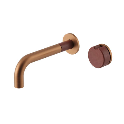 Meir X Nood Co Alchemy Series Progressive Wall Mixer Set Lustre Bronze X Clay