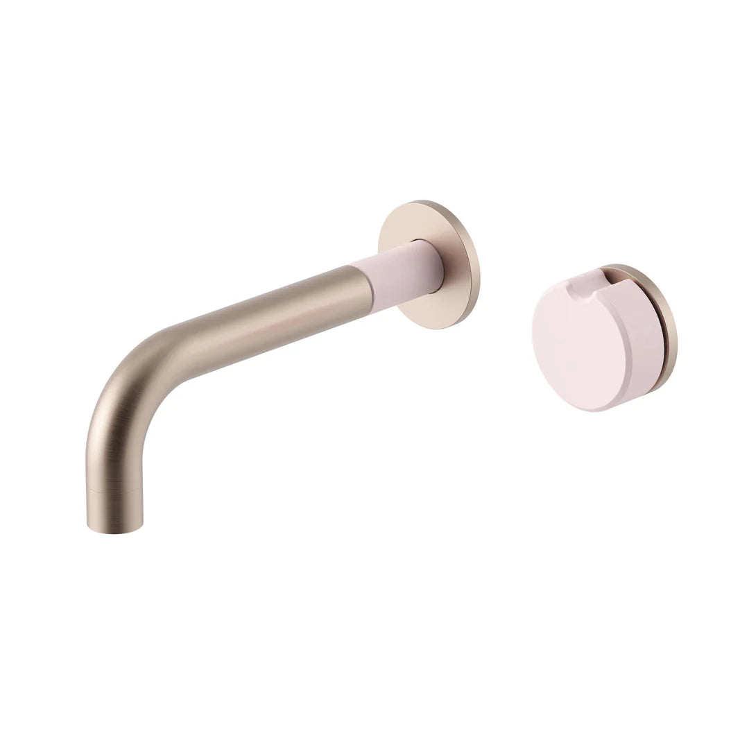 Meir X Nood Co Alchemy Series Progressive Wall Mixer Set Champagne X Lilly Pilly
