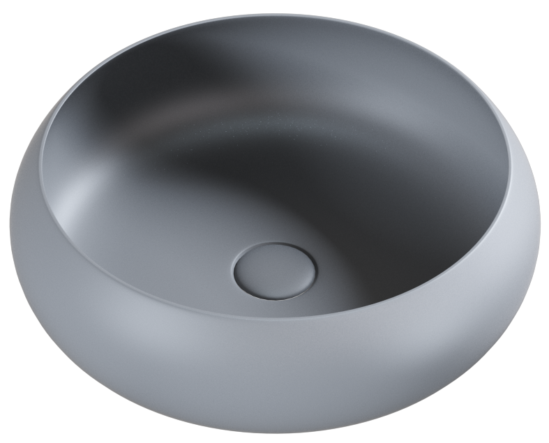 BNK Versilia Above Counter Basin Matte Light Grey