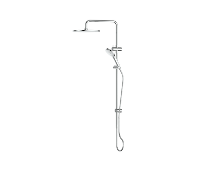 Greens Ashmore Twin Rail Shower - Chrome