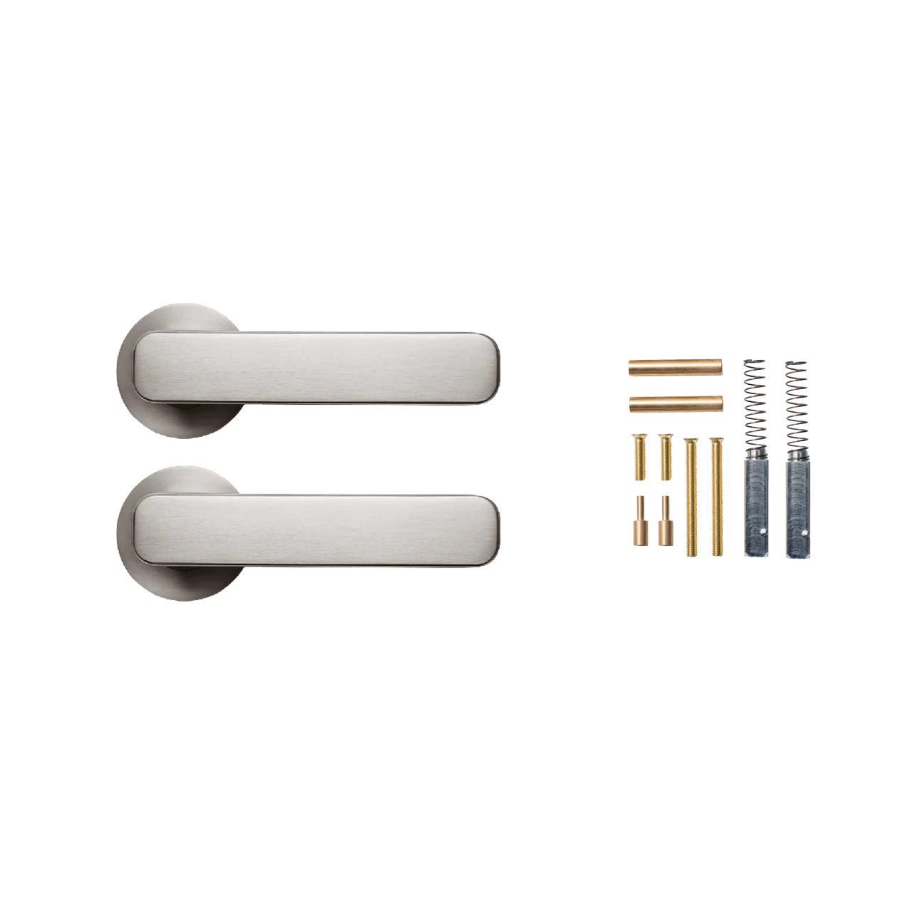 Momo Aspen Lever Handle Set Dull Brushed Nickel