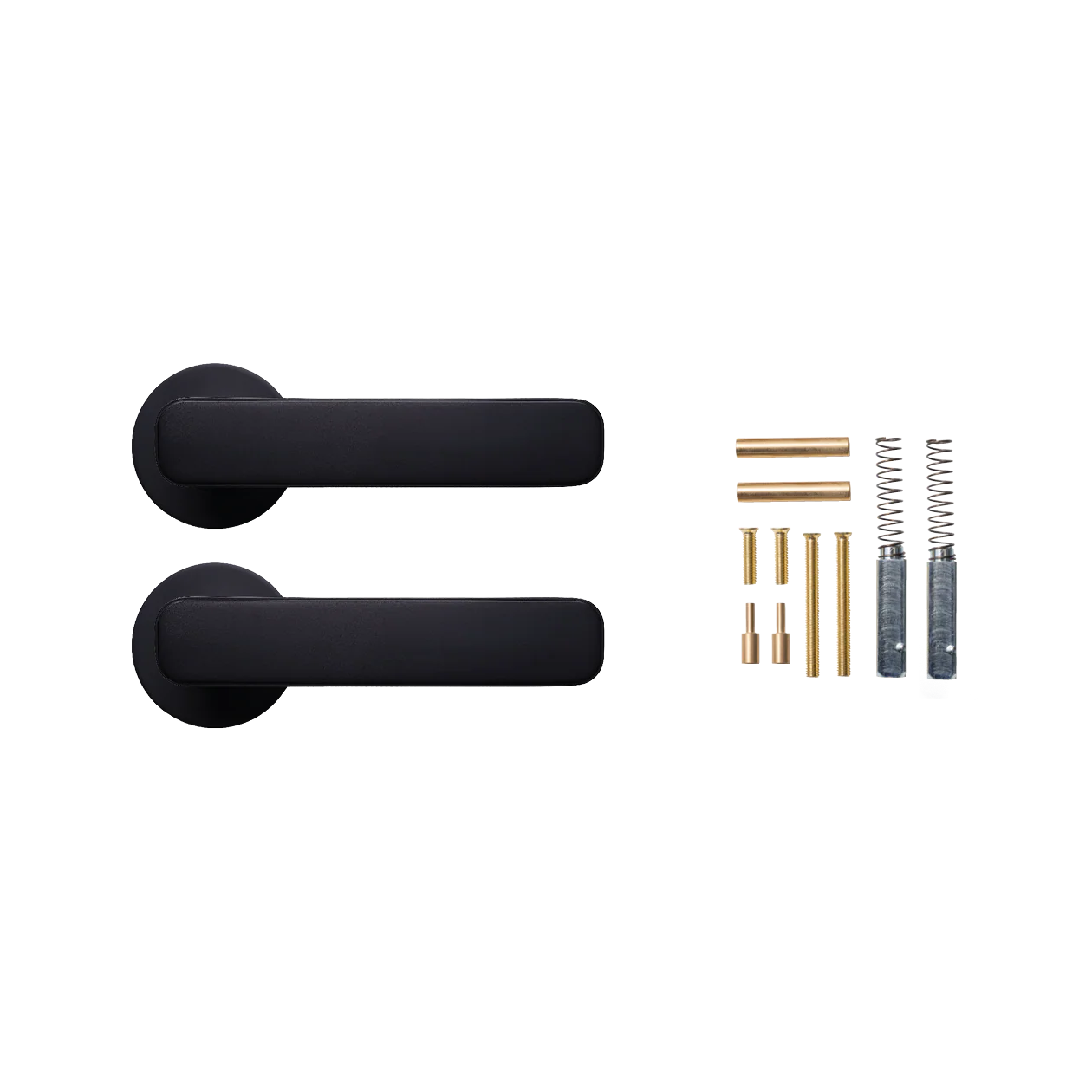 Momo Aspen Lever Handle Set Matt Black