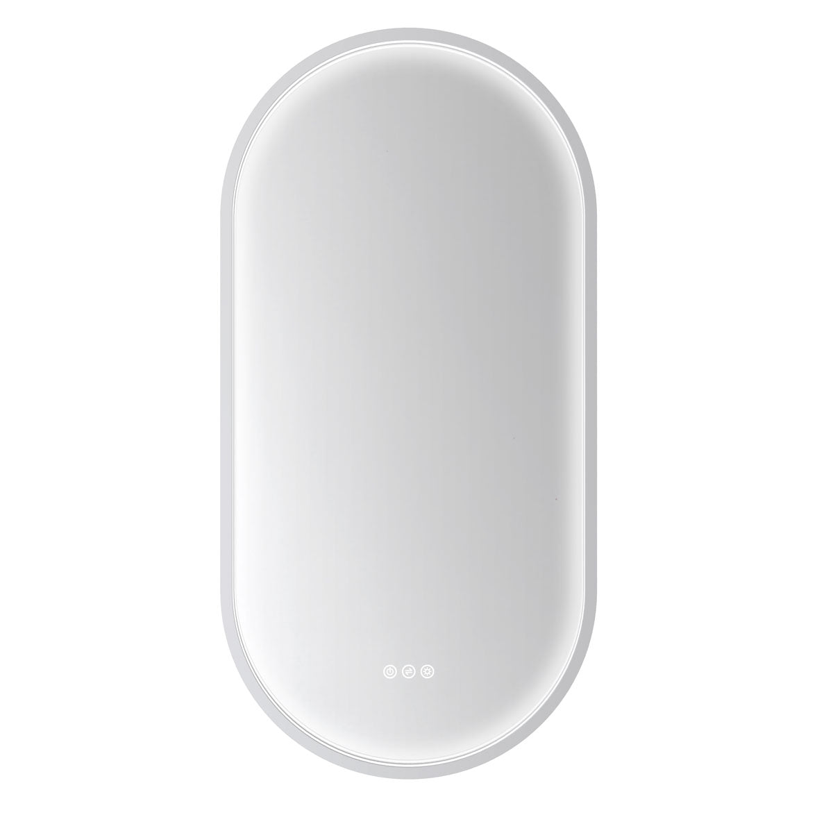 Euro Mirror Käpsel White Frame LED Mirror