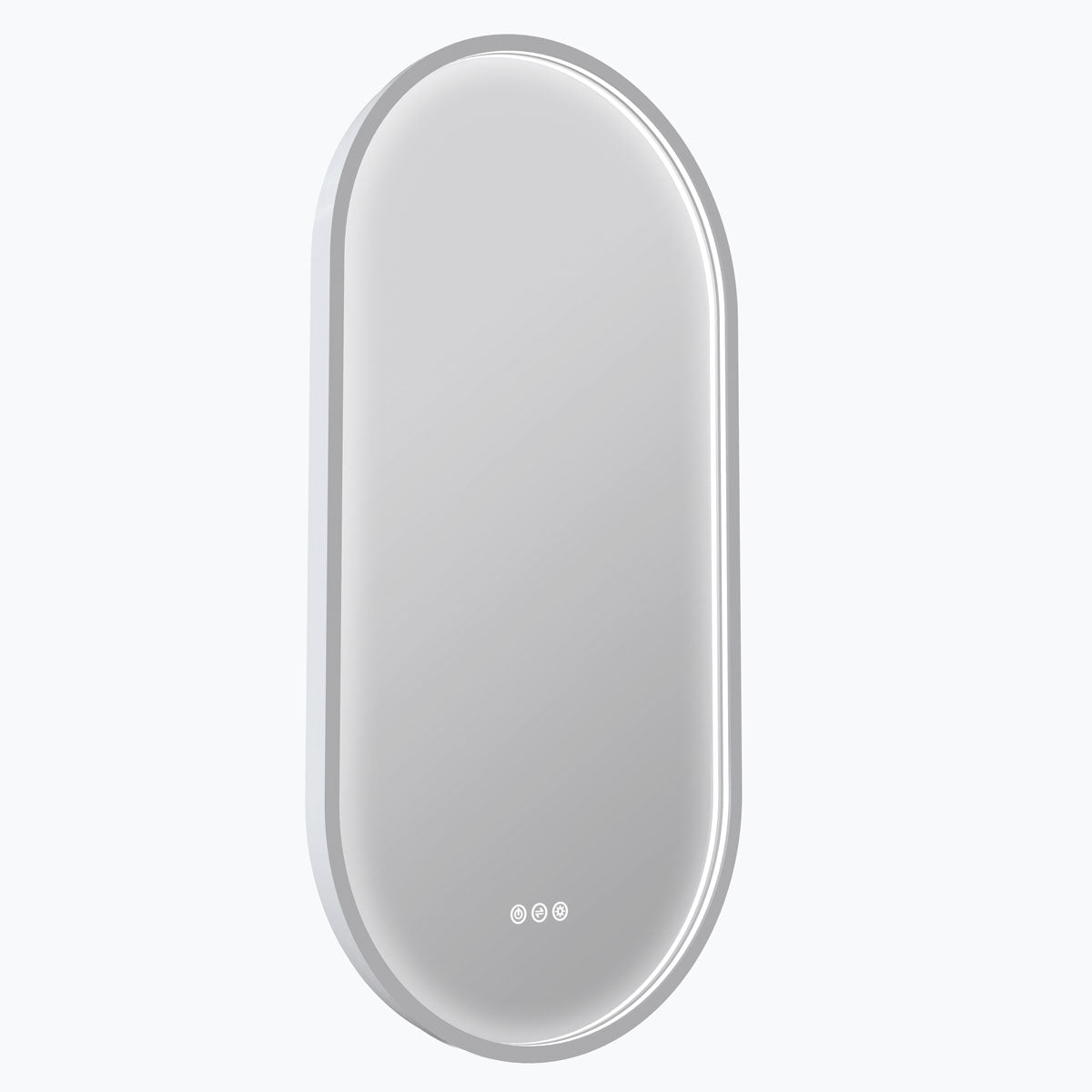 Euro Mirror Käpsel White Frame LED Mirror