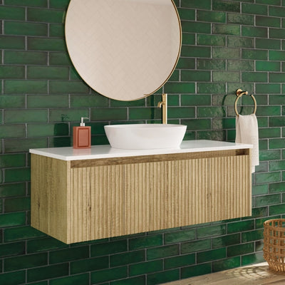 Fienza Alina Fluted Wall Hung Vanity Cabinet