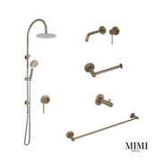 Mimi Antique Brass Wall Set Tapware Package