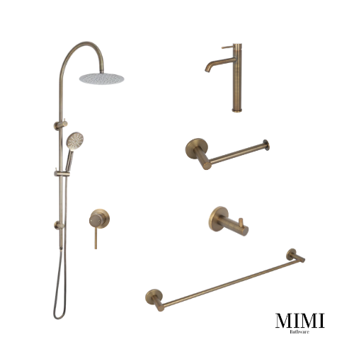 Mimi Antique Brass Basin Mixer Tapware Package