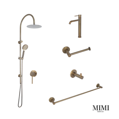 Mimi Antique Brass Basin Mixer Tapware Package