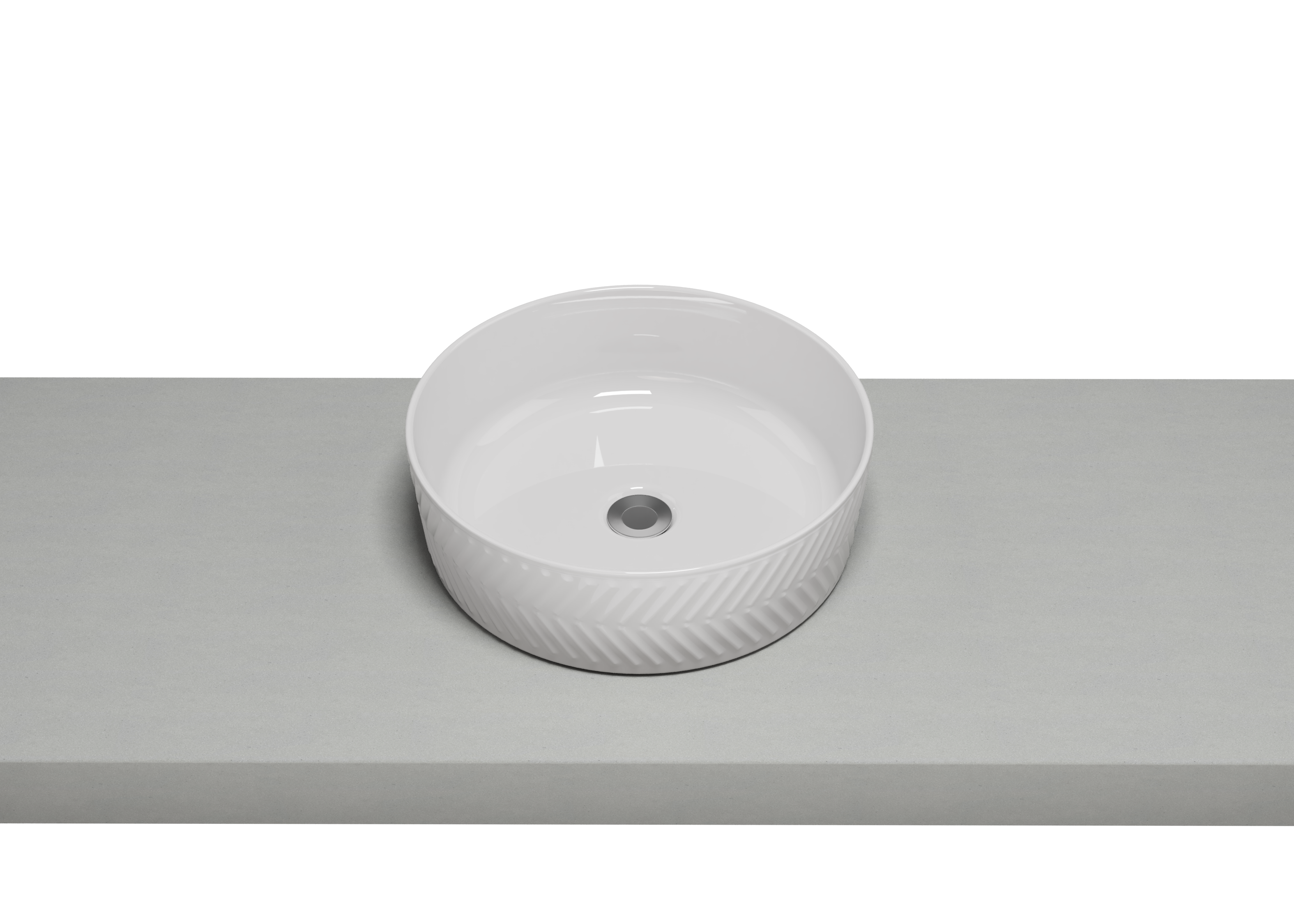 Timberline Allure Arrow Gloss White Basin