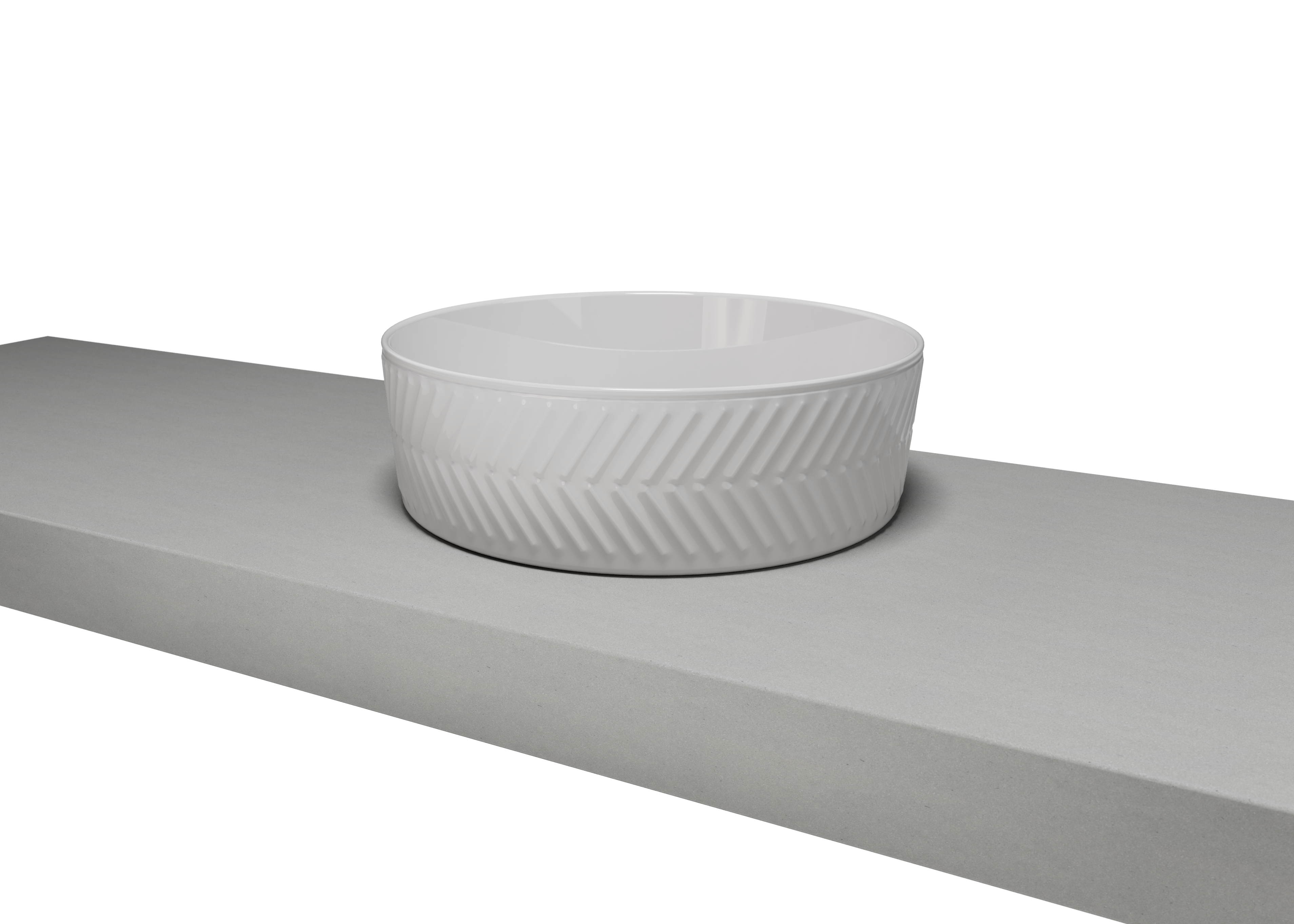 Timberline Allure Arrow Matte White Basin