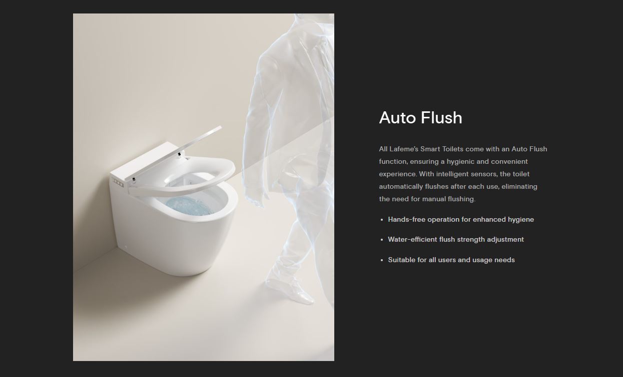 Lafeme Sesto Wall Hung Intelligent Toilet