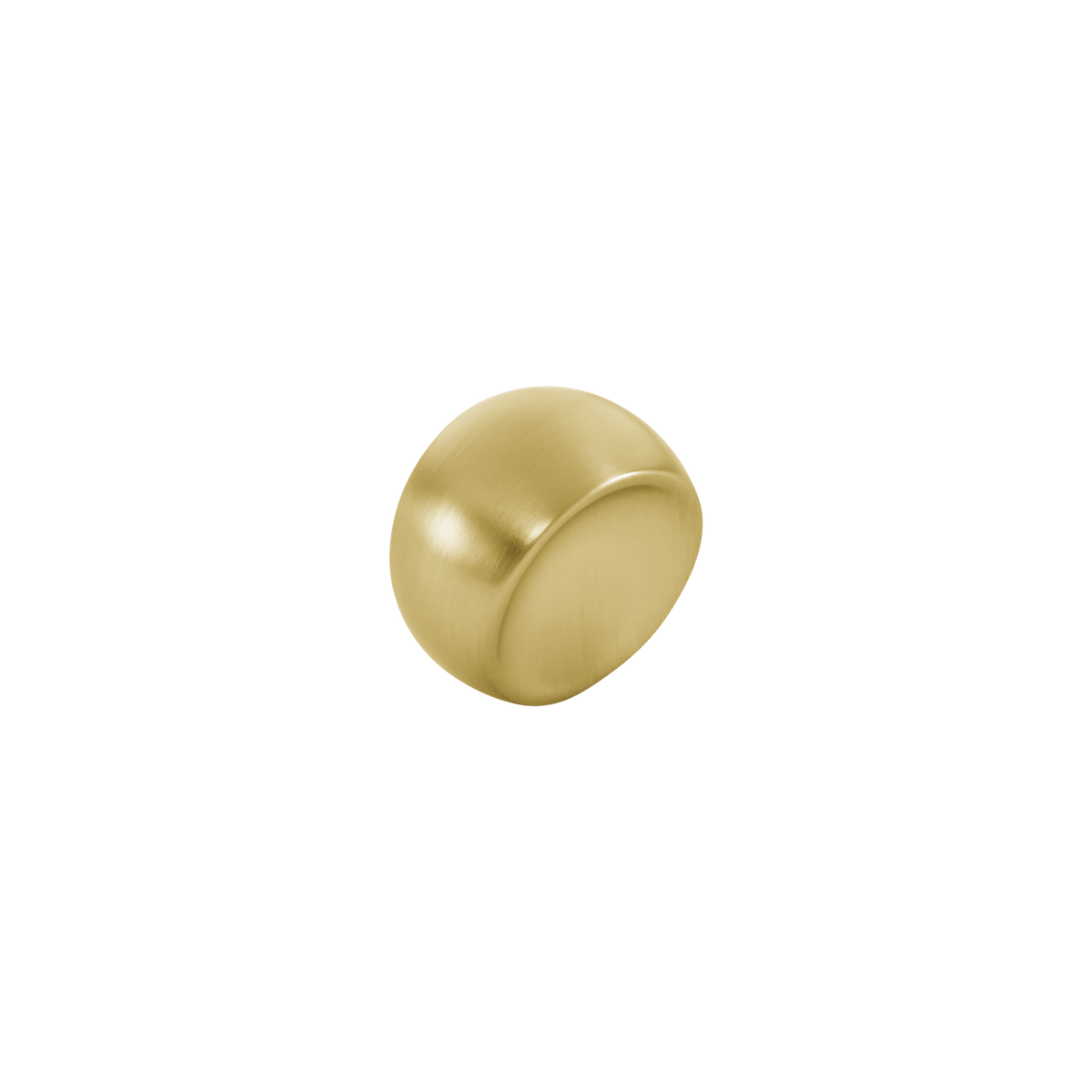 Momo Ball Knob 24mm in Brushed Matt Brass