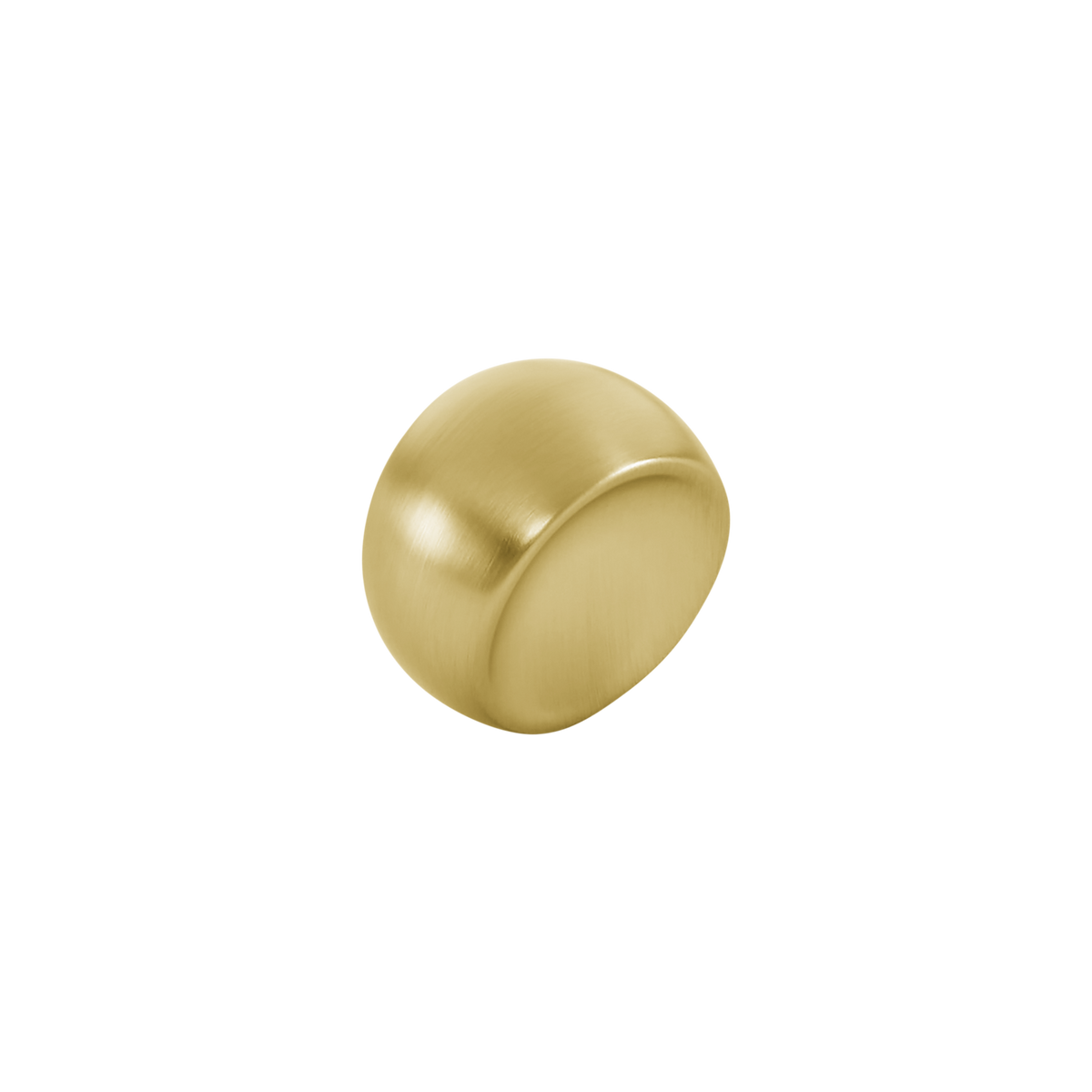 Momo Ball Knob 29mm in Brushed Matt Brass