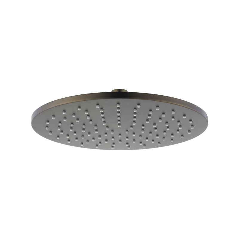 Modern National Brass Round Shower Head 250mm - Antique Brass