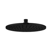 Modern National Brass Round Shower Head 250mm - Matte Black