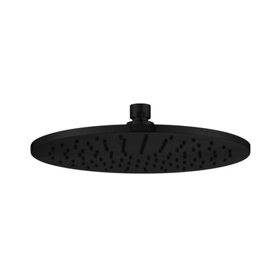 Modern National Brass Round Shower Head 250mm - Matte Black