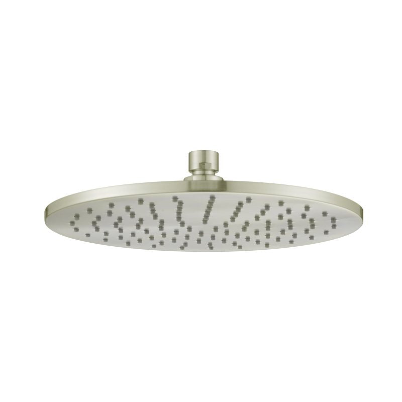 Modern National Brass Round Shower Head 250mm - Brushed Nickel
